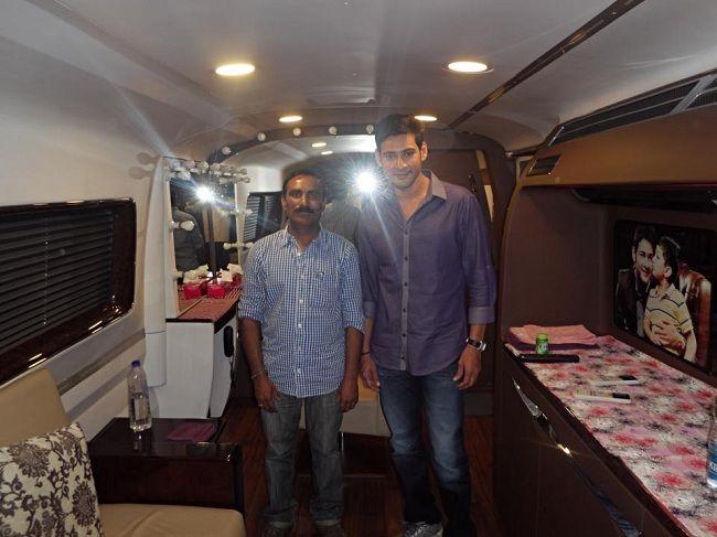 Mahesh Babu Interior Caravan Photos