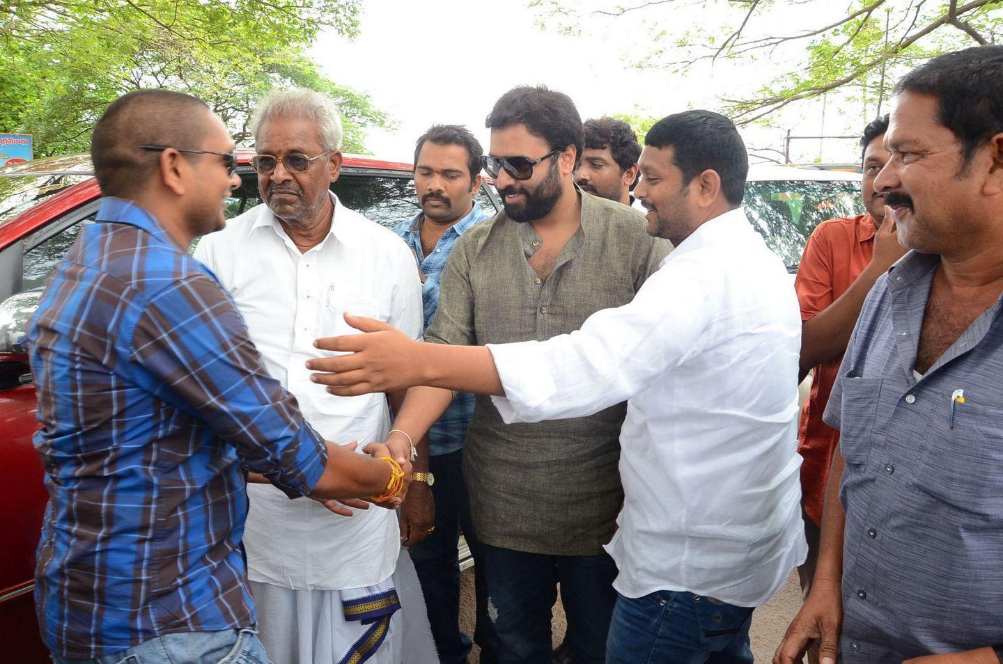 Nara Rohit Pics At Mandapeta Theatre