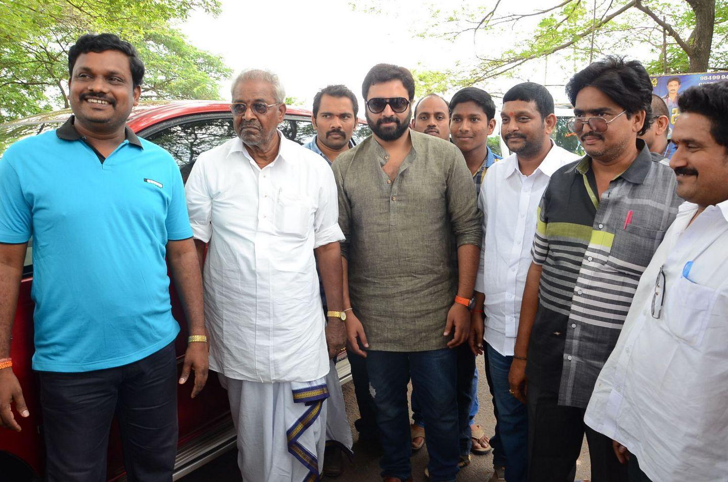 Nara Rohit Pics At Mandapeta Theatre