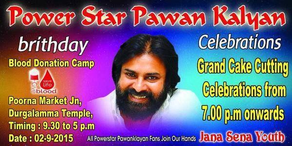 POWER STAR Pawan Kalyan Birthday Celebrations Banners & Cutouts