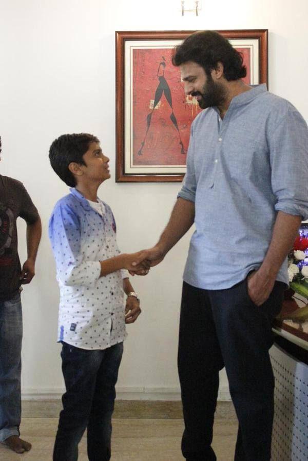 Prabhas with Fans Latest Rare Pics