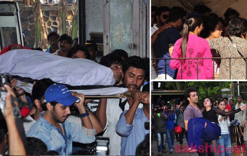 Pratyusha Banerjee Funeral Photos