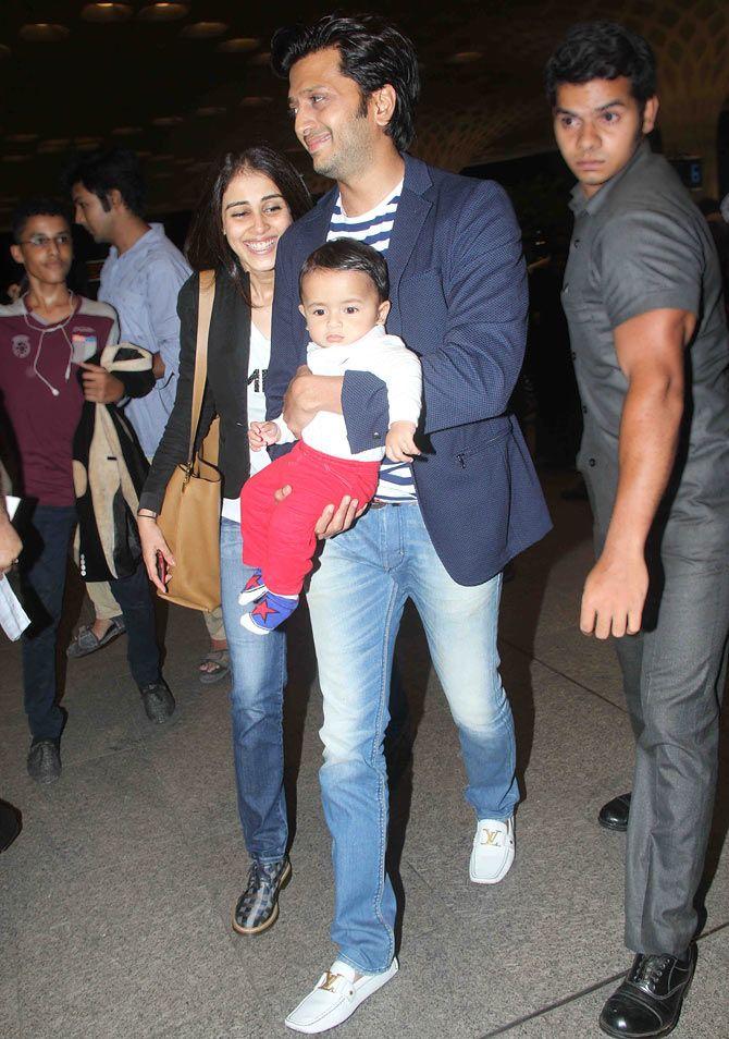 Ritesh Deshmukh Genelia Rare Photos