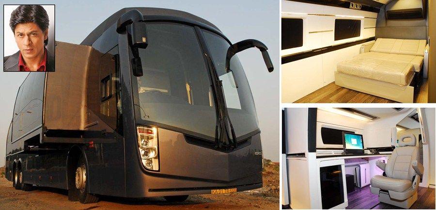 Shah Rukh Khan Interior Vanity Van Photos