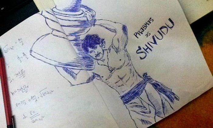 Superb Baahubali Sketches Photos