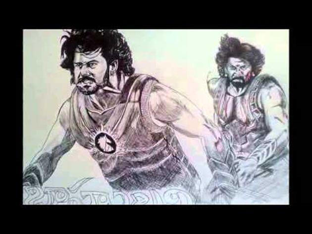 Superb Baahubali Sketches Photos