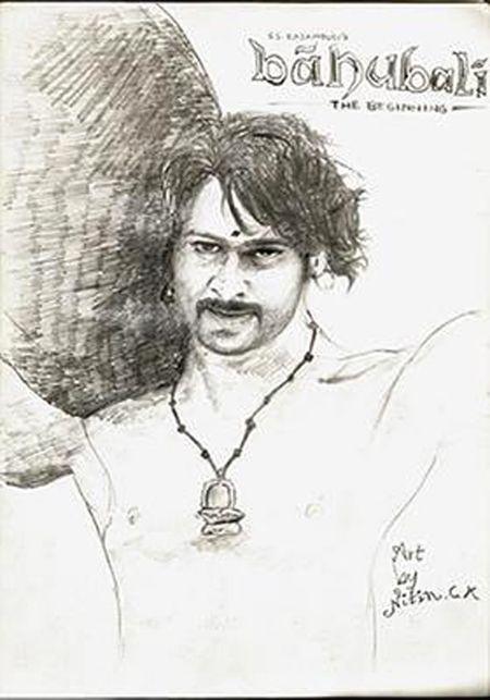 Superb Baahubali Sketches Photos