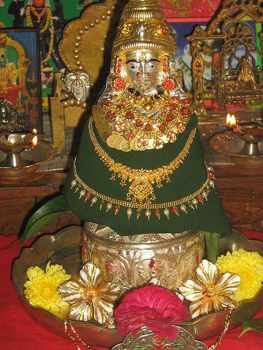 Varalakshmi Vratham Kalash Decoration Pics