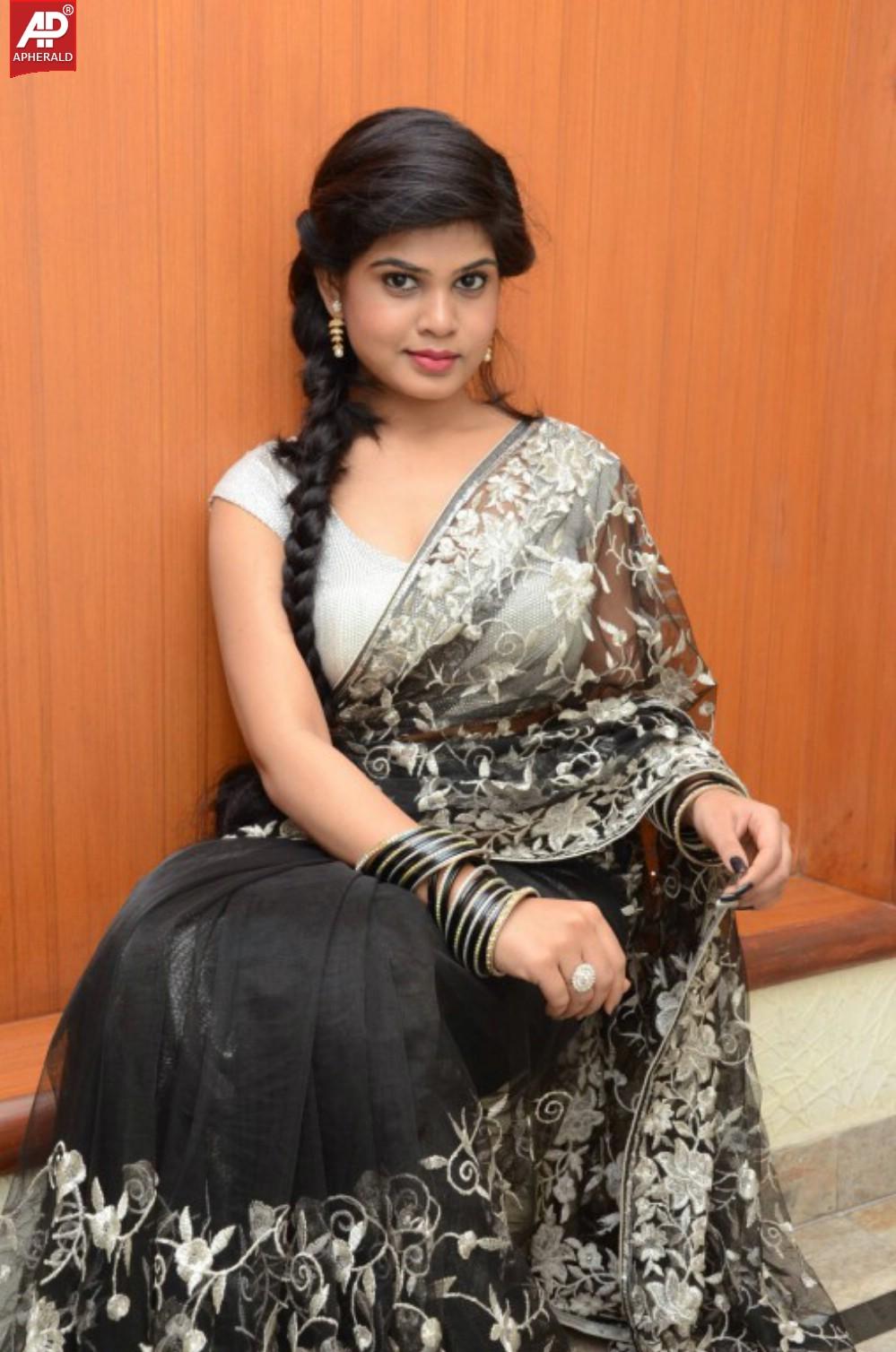 Alekhya Latest Saree Stills