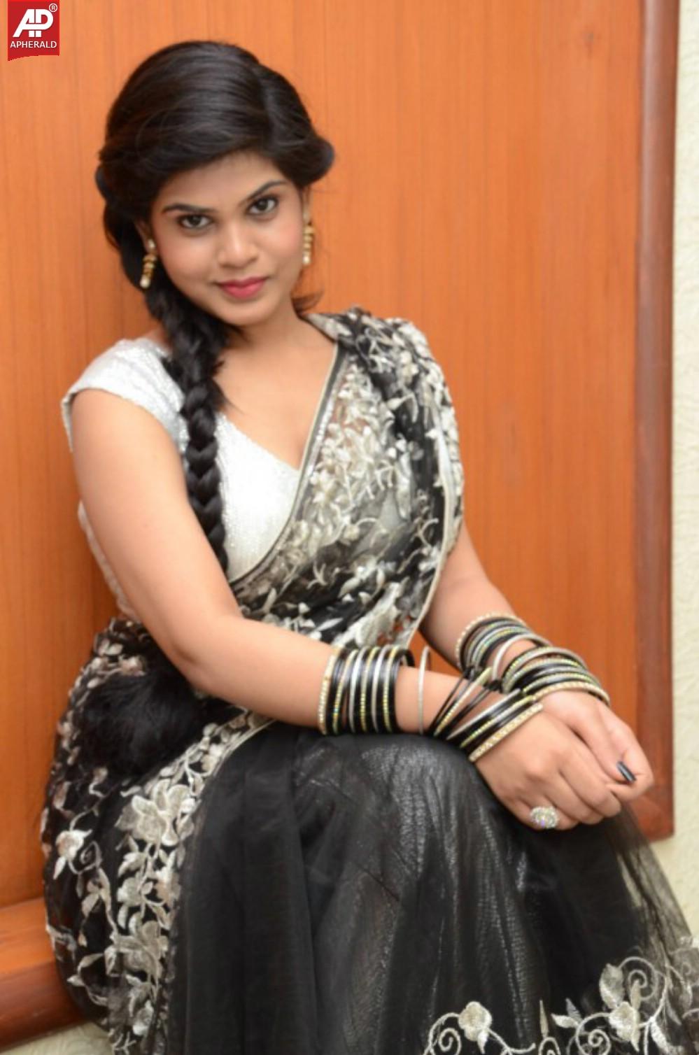 Alekhya Latest Saree Stills