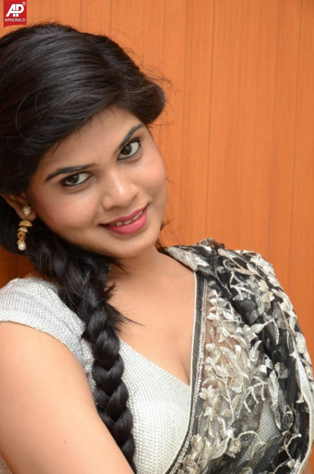 Alekhya Latest Saree Stills