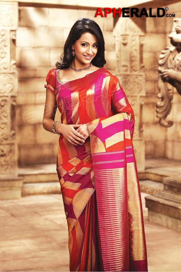 Trisha Latest Saree Stills