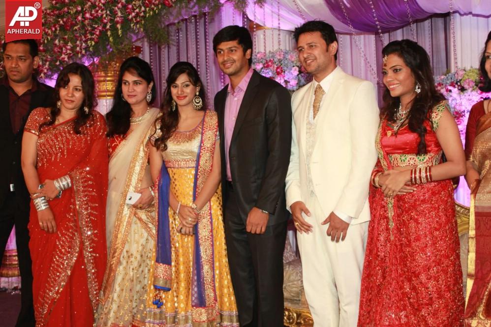 Actor Raja-Amritha Marriage Reception Stills