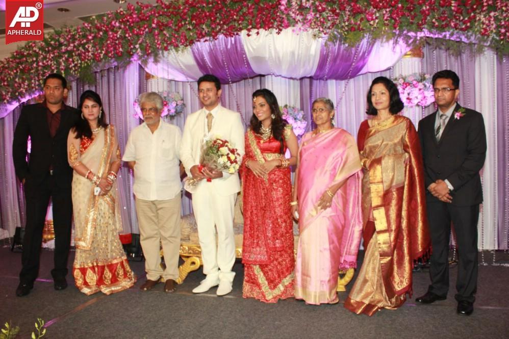 Actor Raja-Amritha Marriage Reception Stills