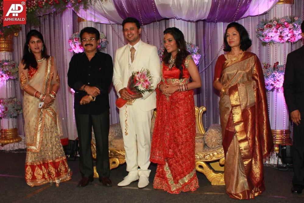 Actor Raja-Amritha Marriage Reception Stills