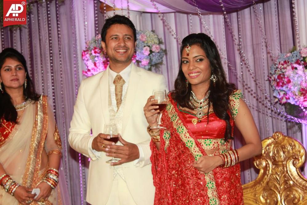 Actor Raja-Amritha Marriage Reception Stills