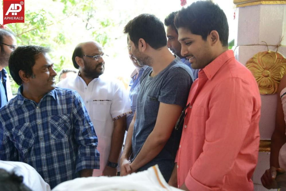 Allu Arjun n Trivikram New Movie Opening