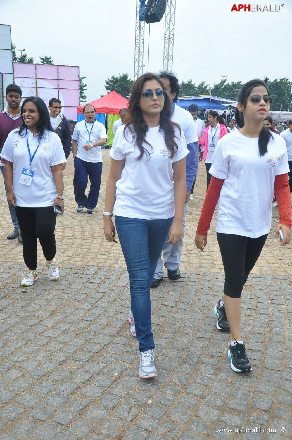 Celebs at 10 K Run Event