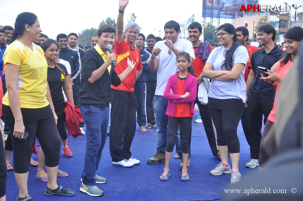 Celebs at 10 K Run Event