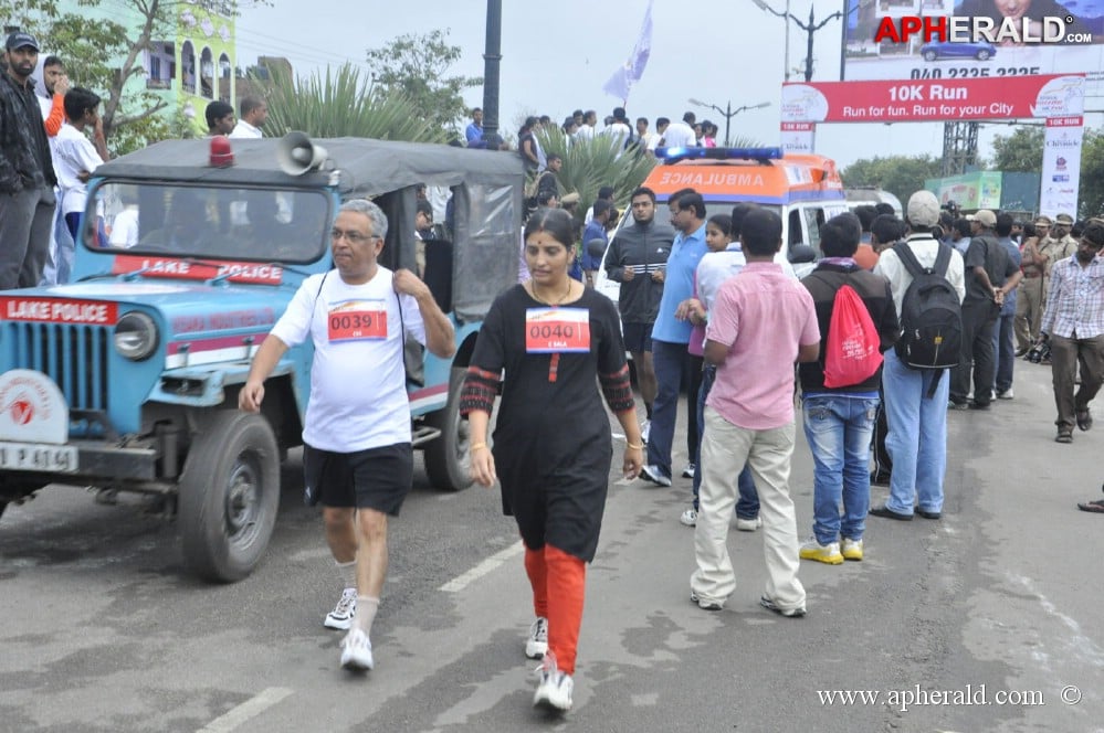 Celebs at 10 K Run Event