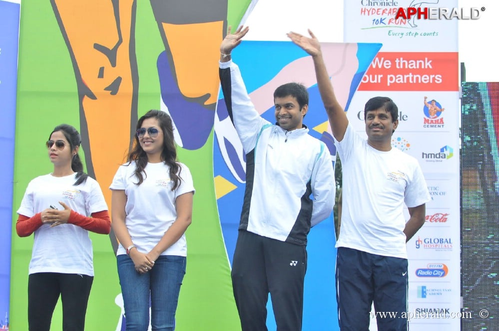 Celebs at 10 K Run Event