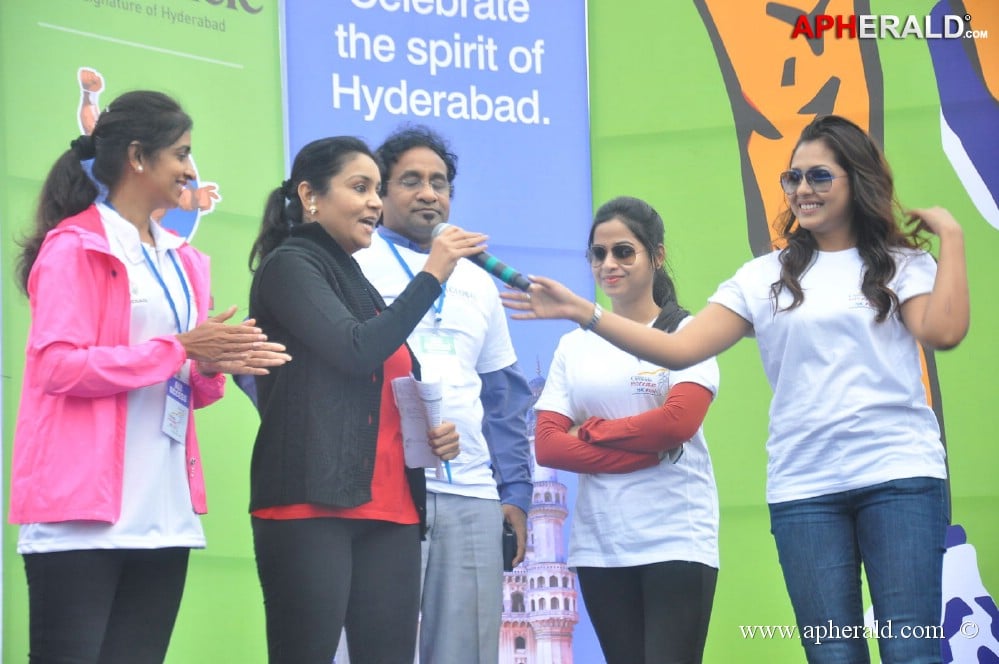 Celebs at 10 K Run Event