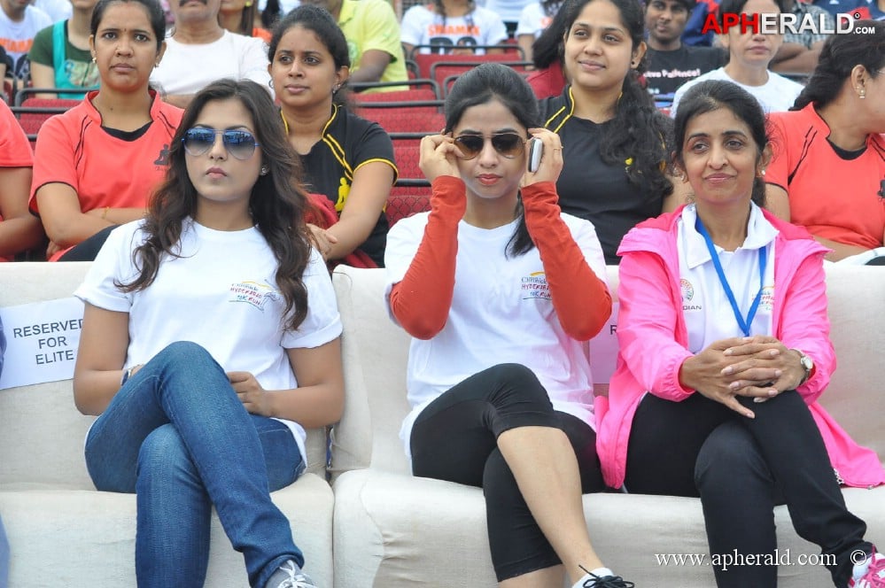 Celebs at 10 K Run Event