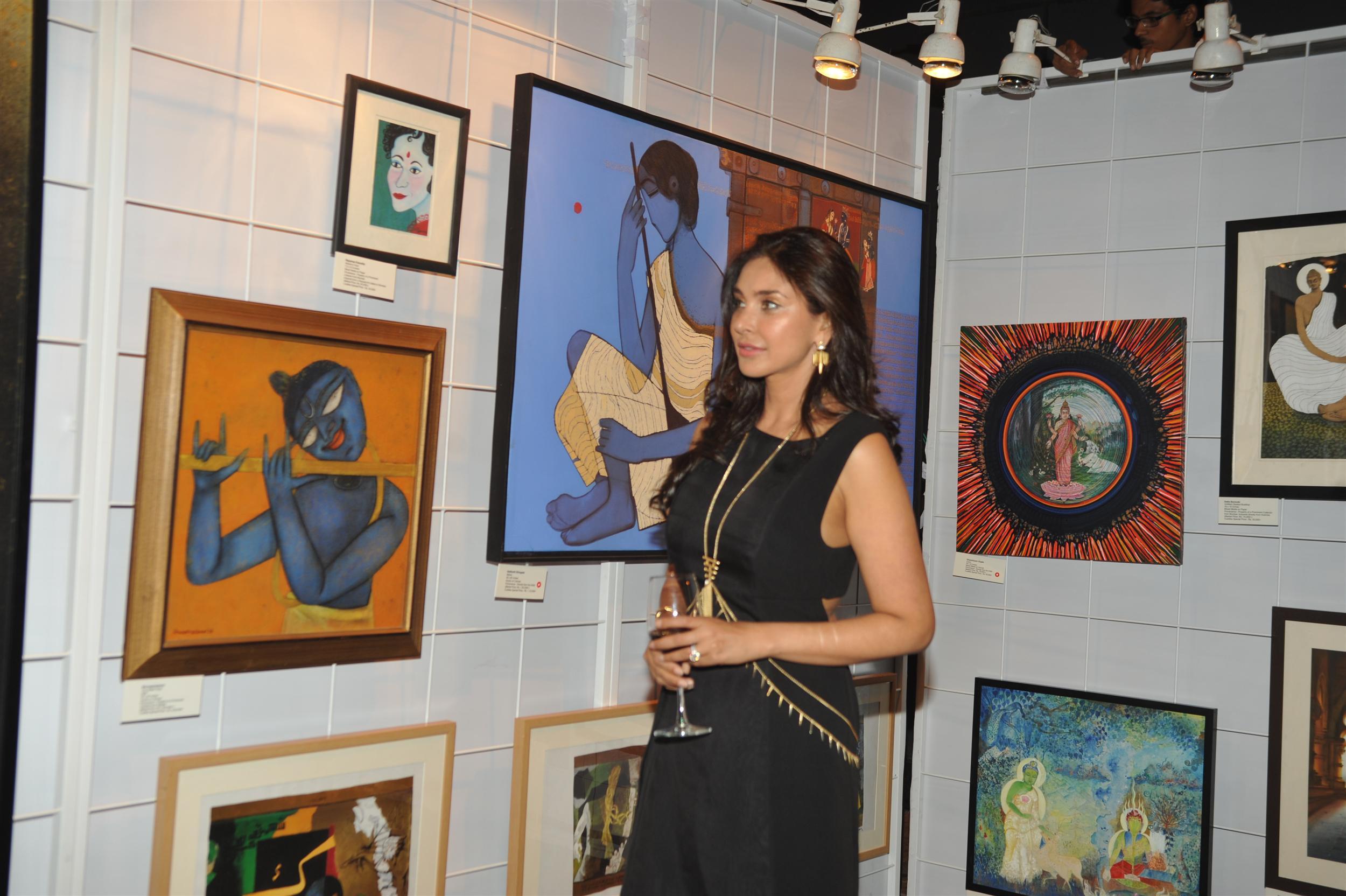 Celebs at 3rd Annual Charity Fundraiser Art Exhibition