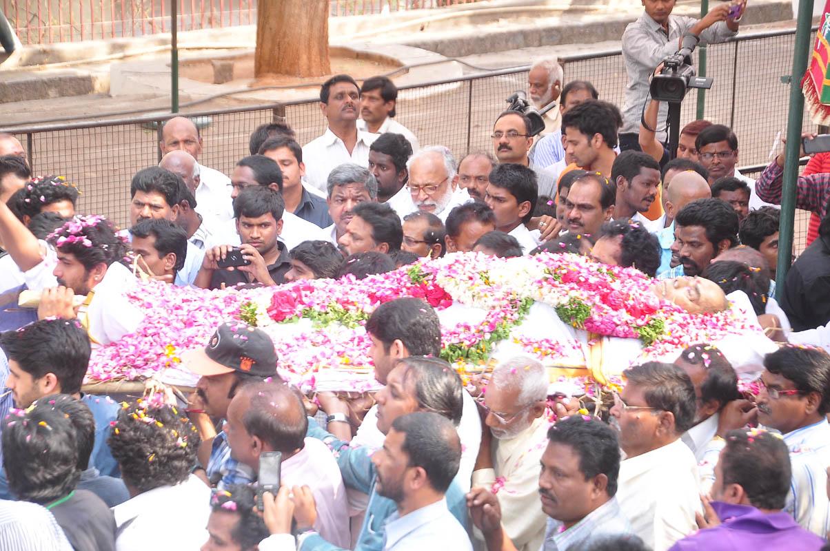 Dr D Ramanaidu Funeral Photos
