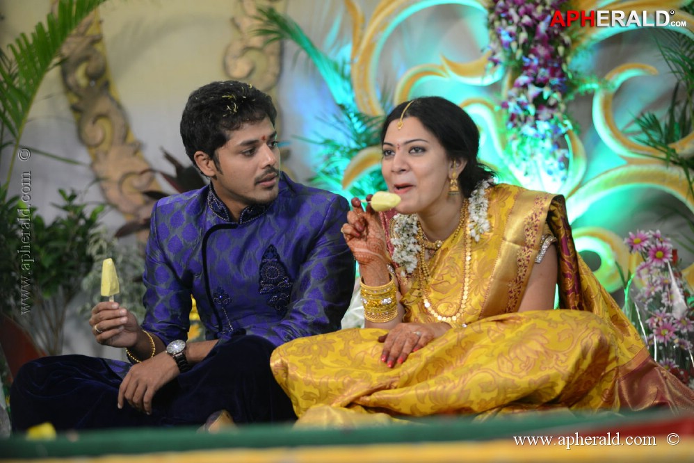 Geetha Madhuri Nandu Engagement Pics