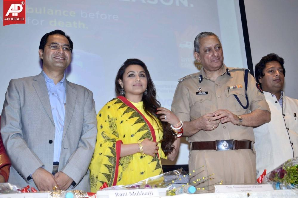 Rani Mukerji at Launch Of Initiative Give Way for Ambulance