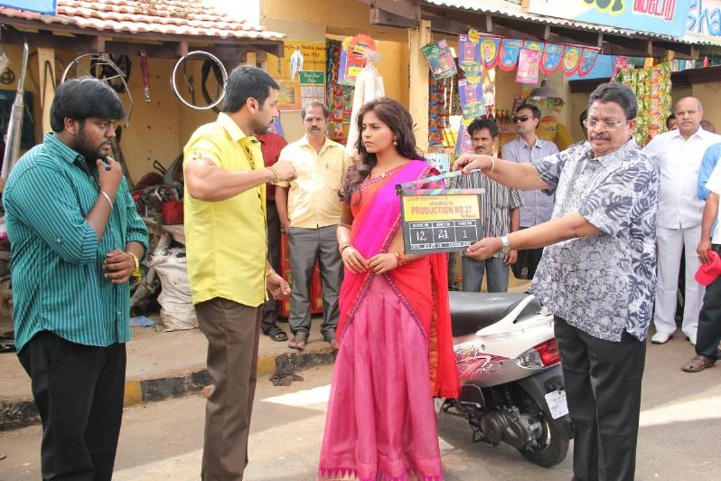 Jayam Ravi and Anjali Movie Launch Stills