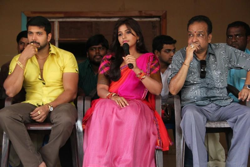 Jayam Ravi and Anjali Movie Launch Stills