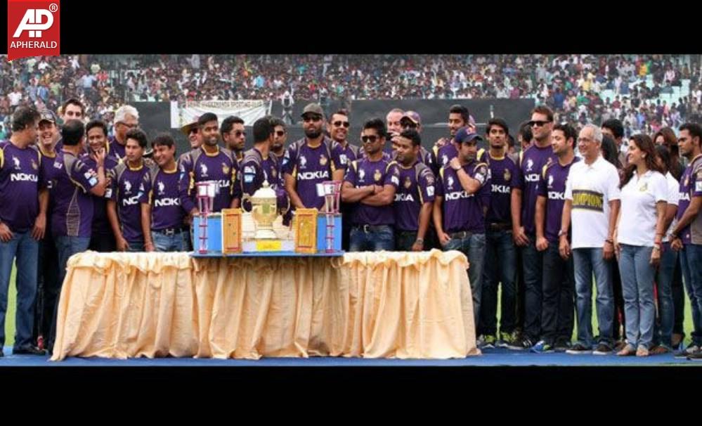 KKR Team Celebrations At Eden Gardens