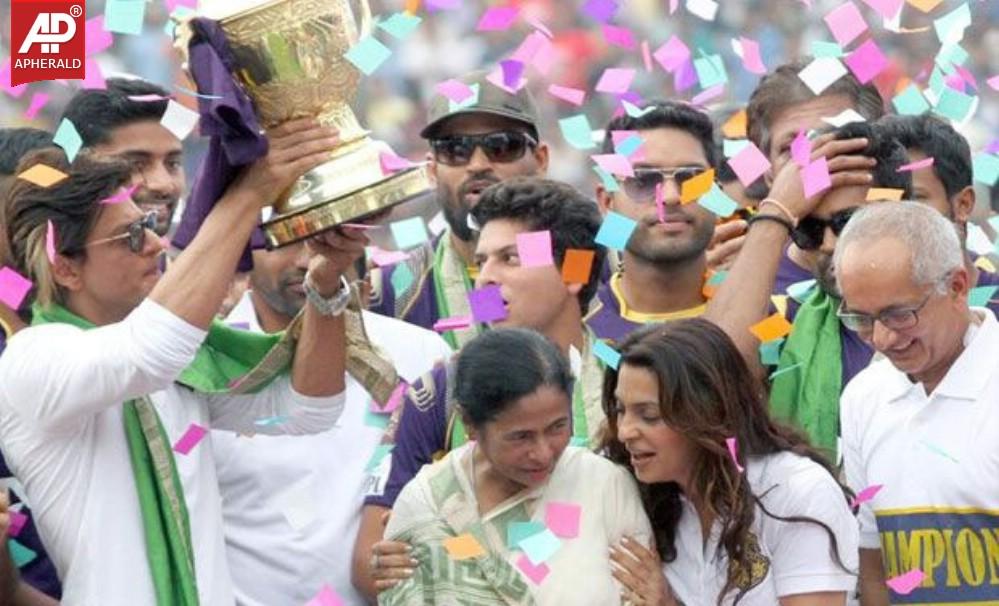 KKR Team Celebrations At Eden Gardens