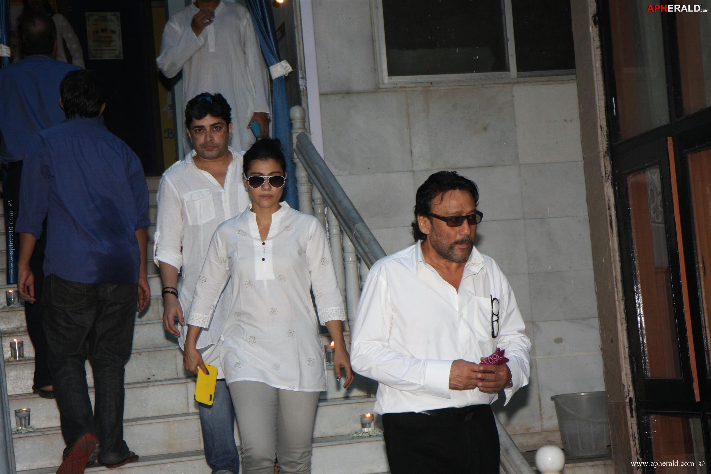 Bolly Celebs At Madhuri Dixit Father's Prayer Meet