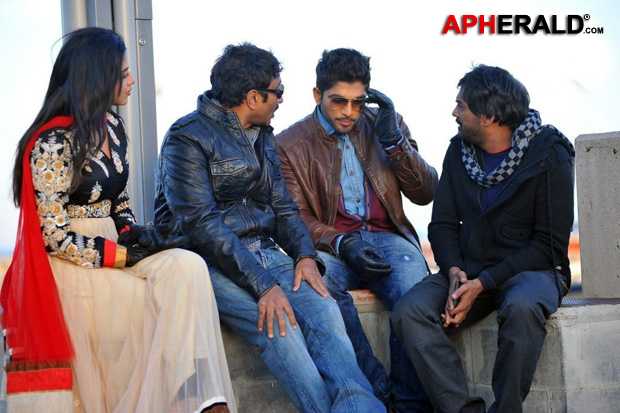 NTR and Allu Arjun Spain Photos