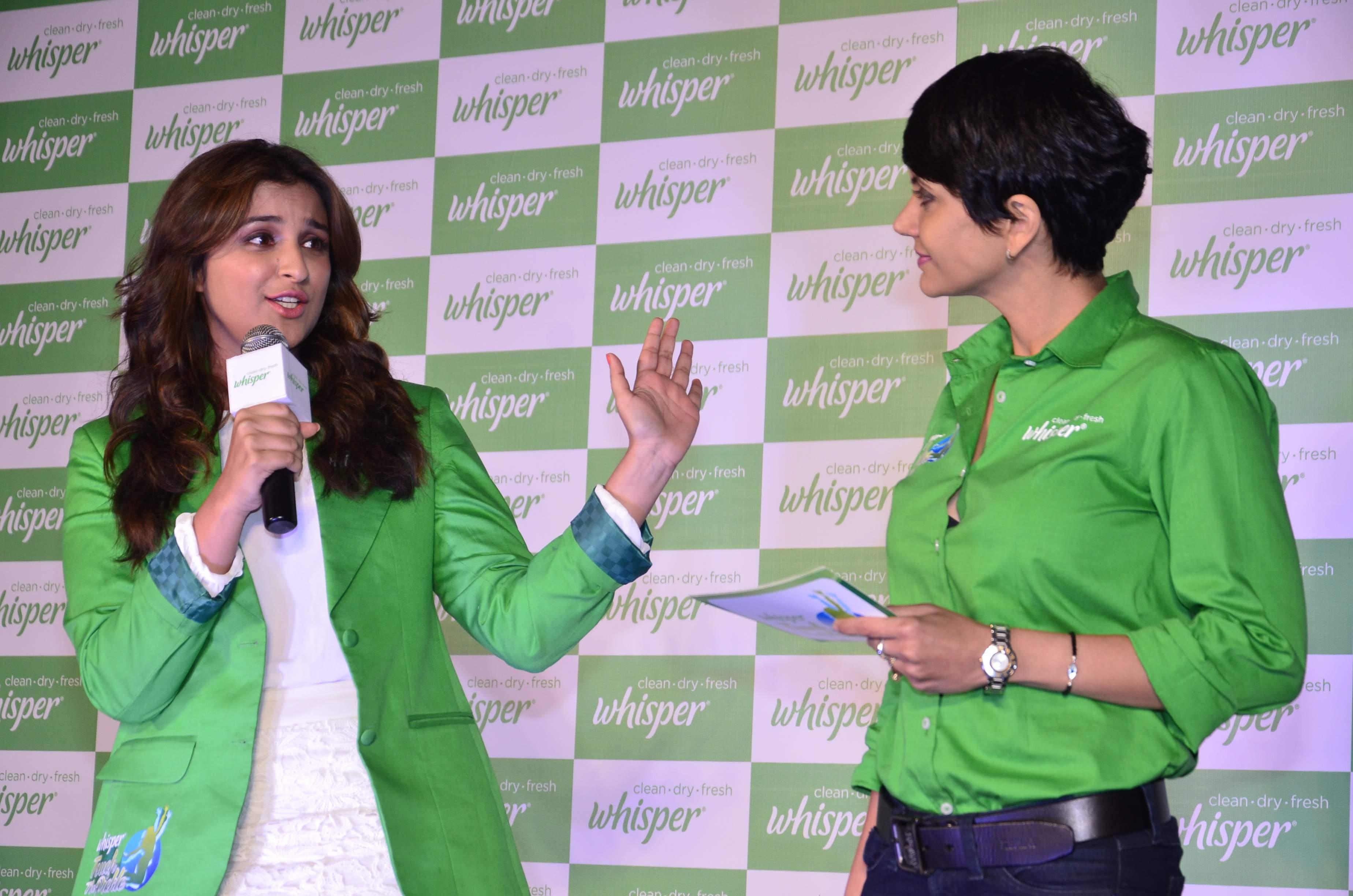 Parineeti Chopra Launch Whisper Touch The Pickle Campaign