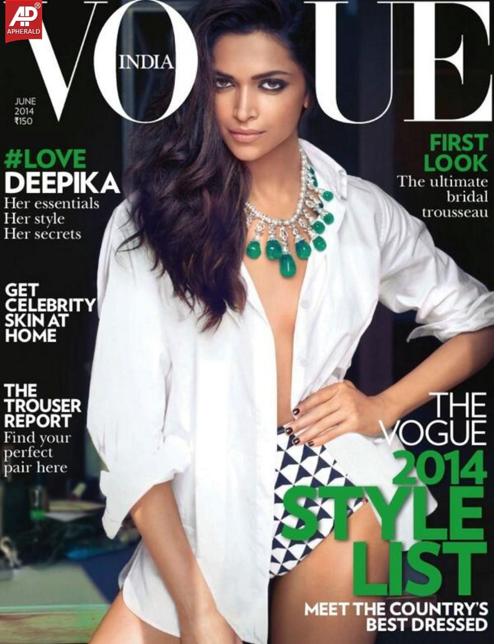 Deepika Padukone Hot Vogue Magazine Photoshoot