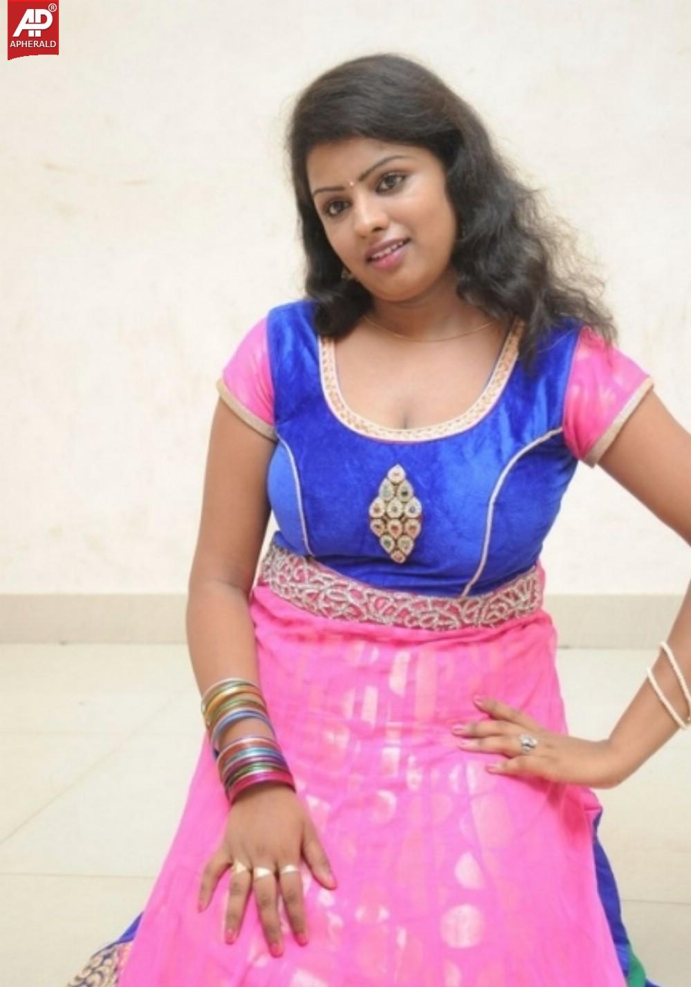 Sree Devi Hot Clevage Stills