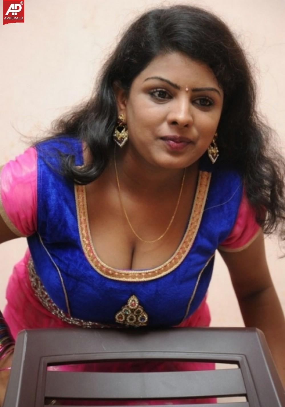 Sree Devi Hot Clevage Stills