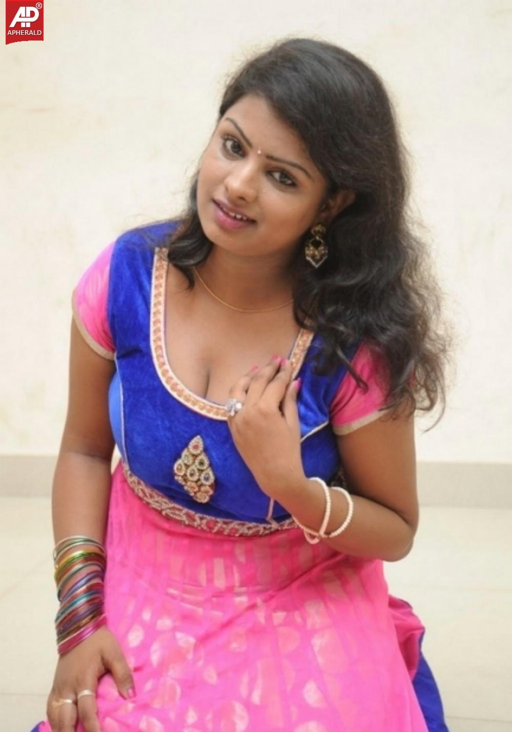 Sree Devi Hot Clevage Stills