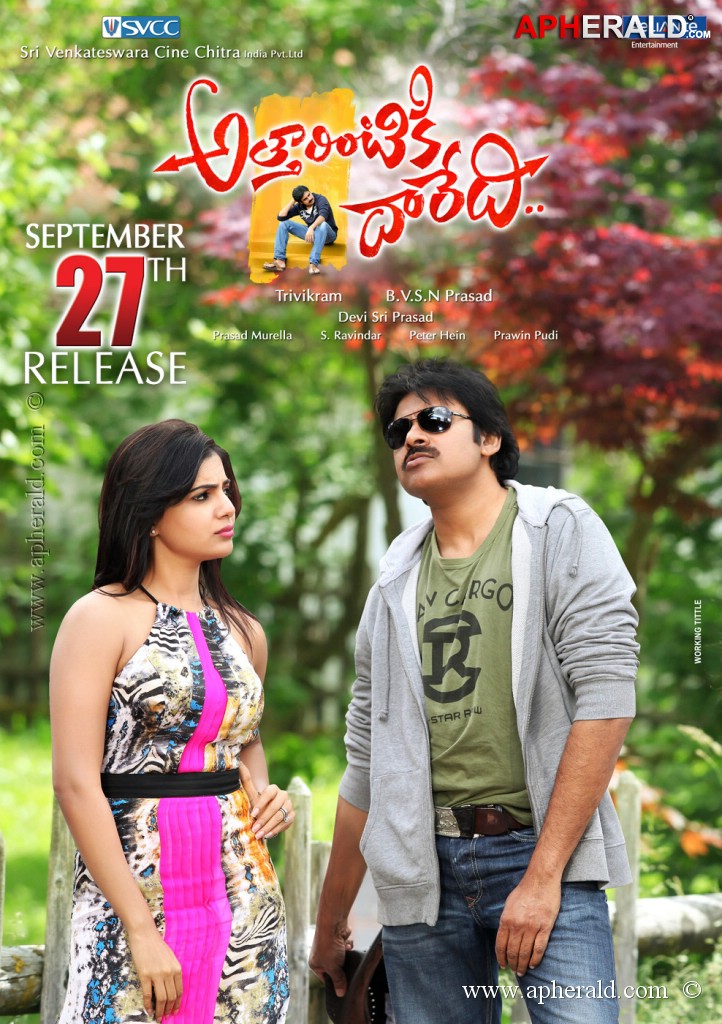 Attarintiki Daredi Release Date Posters