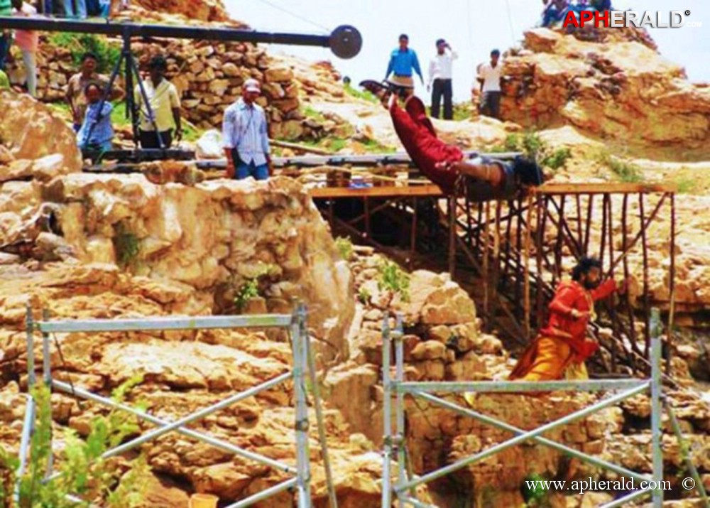 bahubali making stills