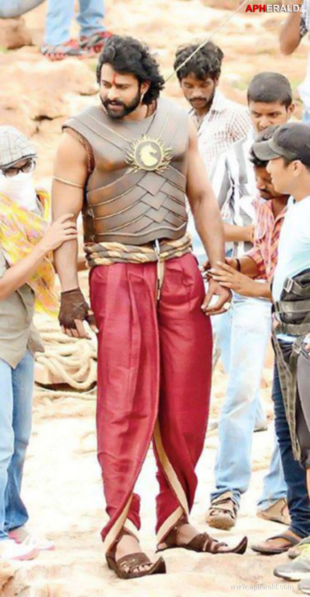 bahubali making stills