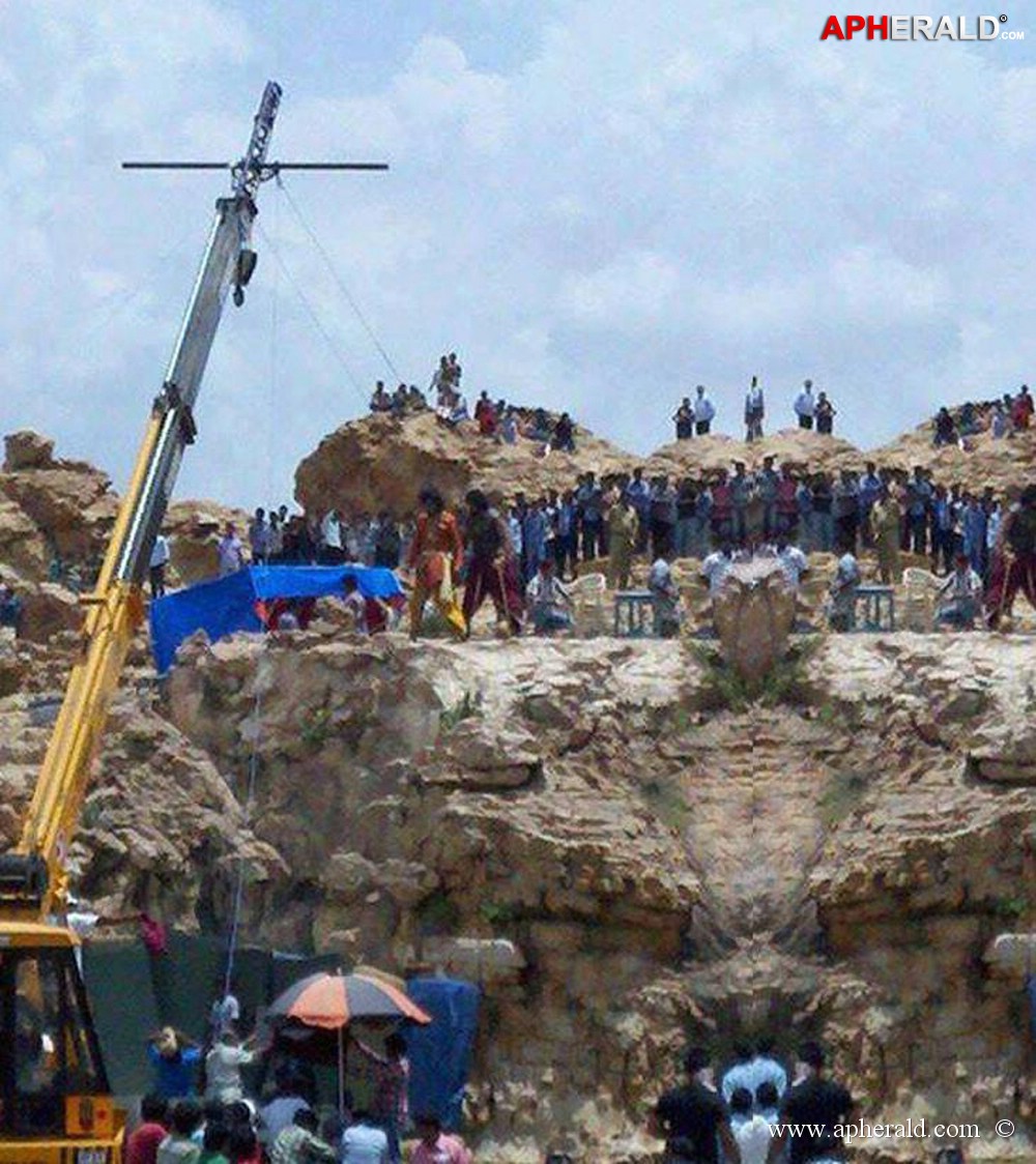 bahubali making stills