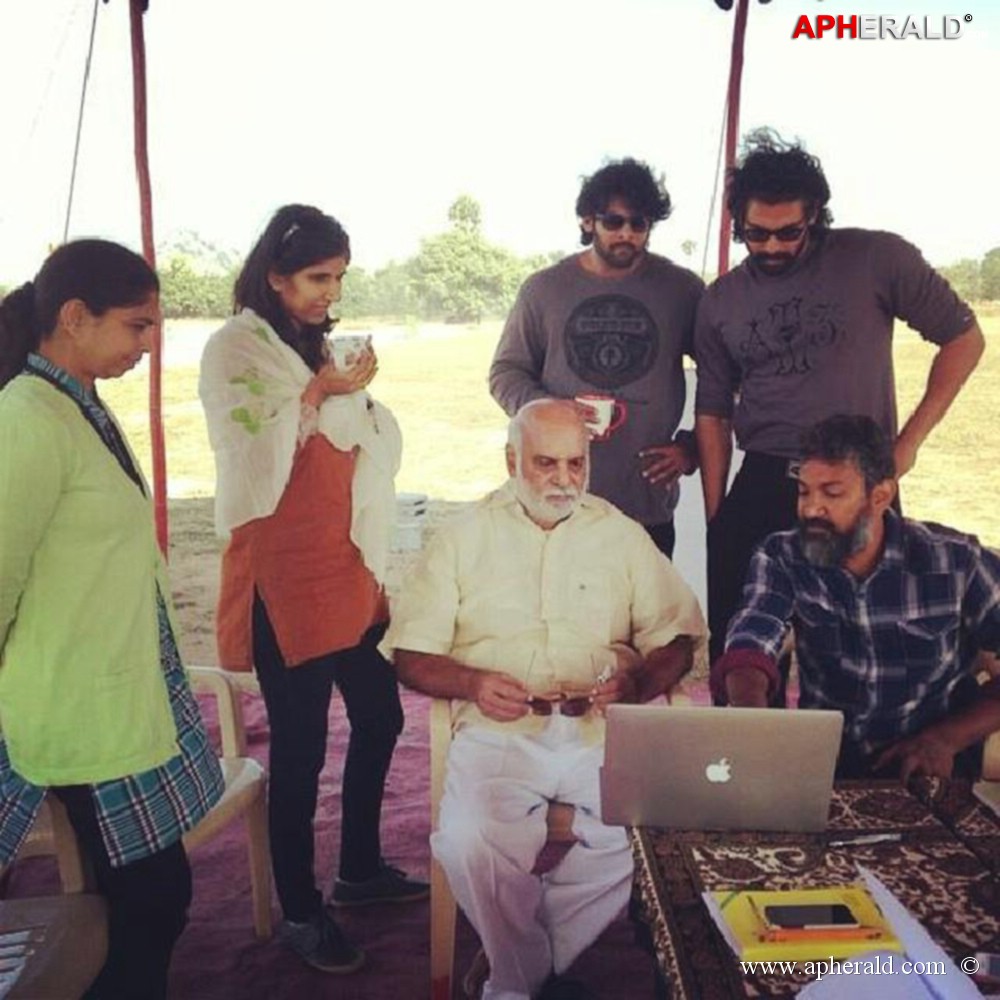 bahubali making stills