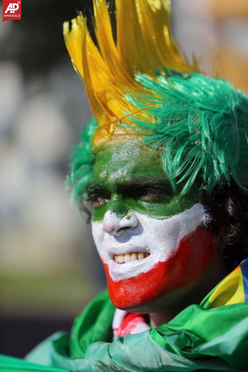 FIFA World Cup 2014 Fans With Face Paint