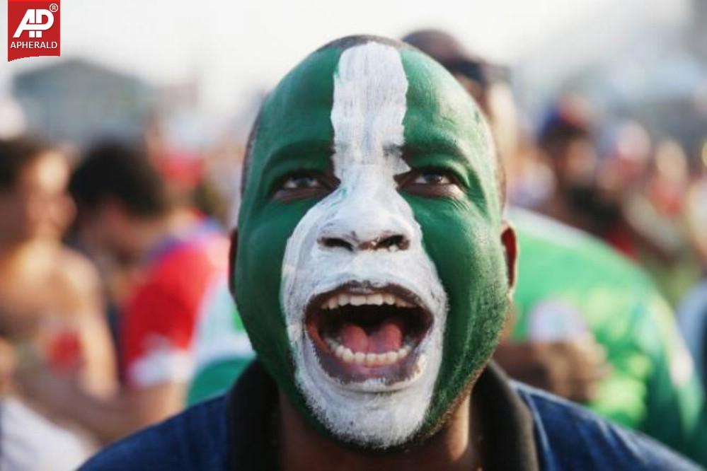 FIFA World Cup 2014 Fans With Face Paint