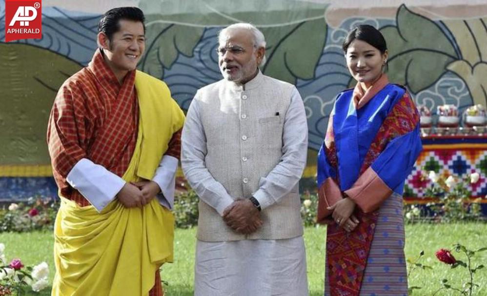 Narendra Modi in Bhutan Photos